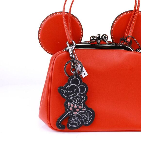 NWT Coach Minnie Rhinestone Keyfob Bag Charm - Picture 1 of 5